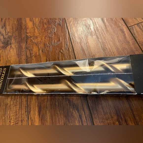 Vintage Gold Twisted Candles 12” NEW Kurt Adler Wedding Celebration Party - Picture 2 of 5